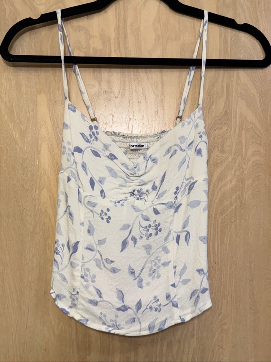 Reformation Tops - Reformation Light Blue Floral tank size 2